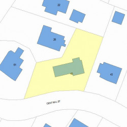 49 Central St, Newton, MA 02466 plot plan