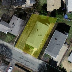 26 Greenough St, Newton, MA 02465 aerial view