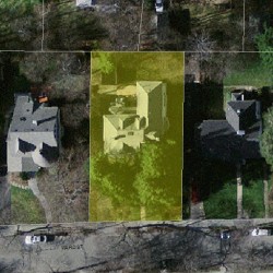 523 Ward St, Newton, MA 02459 aerial view