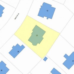 20 Marvin Ln, Newton, MA 02459 plot plan