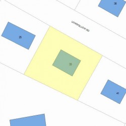 33 Longfellow Rd, Newton, MA 02462 plot plan