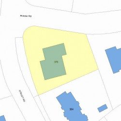 376 Dudley Rd, Newton, MA 02459 plot plan