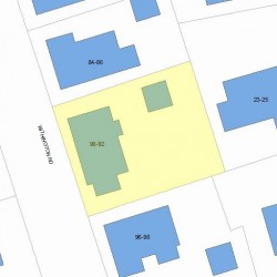 90 Withington Rd, Newton, MA 02460 plot plan