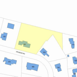 165 Windsor Rd, Newton, MA 02468 plot plan