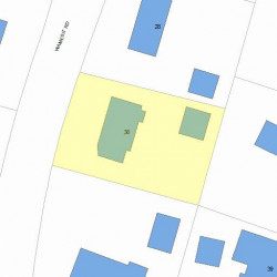 36 Wamesit Rd, Newton, MA 02468 plot plan