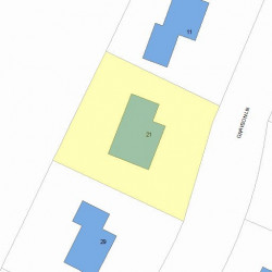 21 Grayson Ln, Newton, MA 02462 plot plan