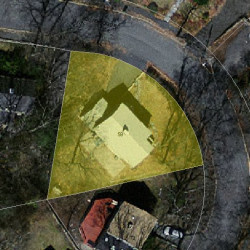 59 Roundwood Rd, Newton, MA 02464 aerial view