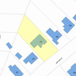 269 Jackson St, Newton, MA 02459 plot plan