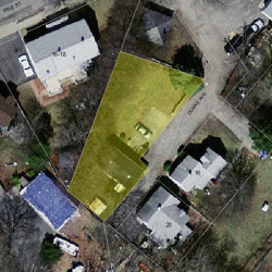 17 Duane Ave, Newton, MA 02465 aerial view