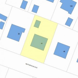 44 Maplewood Ave, Newton, MA 02459 plot plan