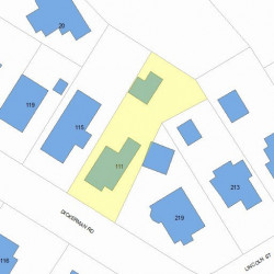 111 Dickerman Rd, Newton, MA 02461 plot plan