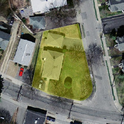 211 Webster St, Newton, MA 02465 aerial view