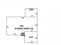 296 Waban Ave, Newton, MA 02468 floor plan