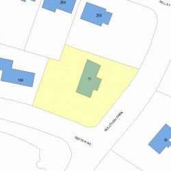 15 Bullough Park, Newton, MA 02460 plot plan