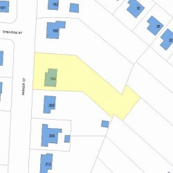 194 Parker St, Newton, MA 02459 plot plan