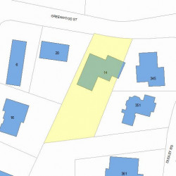 14 Greenwood St, Newton, MA 02459 plot plan