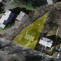 165 Jackson St, Newton, MA 02459 aerial view