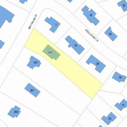 241 Brookline St, Newton, MA 02459 plot plan