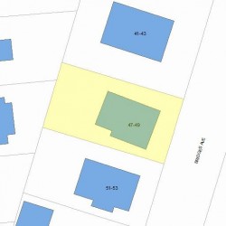 47 Bridges Ave, Newton, MA 02460 plot plan