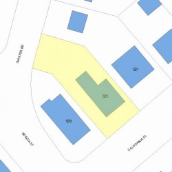 525 California St, Newton, MA 02460 plot plan