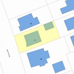 44 Circuit Ave, Newton, MA 02461 plot plan