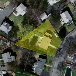 11 Lyme Rd, Newton, MA 02465 aerial view