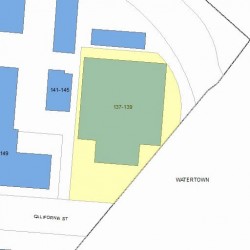137 California St, Newton, MA 02458 plot plan