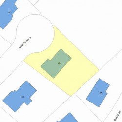 49 Fairhaven Rd, Newton, MA 02459 plot plan