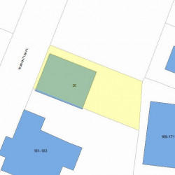 26 Nonantum Pl, Newton, MA 02458 plot plan