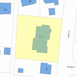 15 Irving St, Newton, MA 02459 plot plan