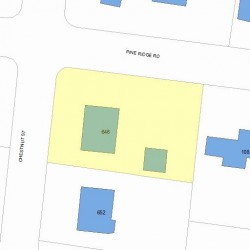 646 Chestnut St, Newton, MA 02468 plot plan