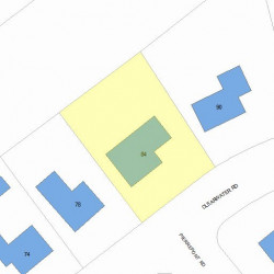 84 Clearwater Rd, Newton, MA 02462 plot plan