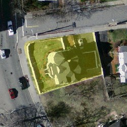 526 Centre St, Newton, MA 02458 aerial view