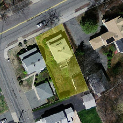 832 Watertown St, Newton, MA 02465 aerial view