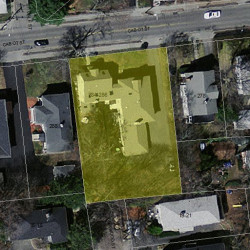 284 Cabot St, Newton, MA 02460 aerial view