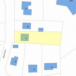 45 Moulton St, Newton, MA 02462 plot plan