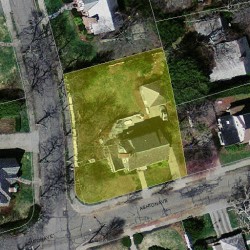 15 Ashton Ave, Newton, MA 02459 aerial view
