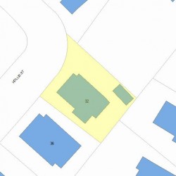 32 Hollis St, Newton, MA 02458 plot plan