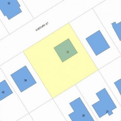32 Goddard St, Newton, MA 02461 plot plan