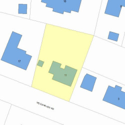 11 Woodhaven Rd, Newton, MA 02468 plot plan