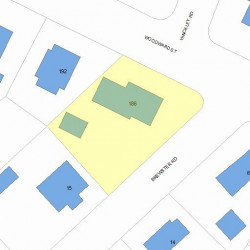 186 Woodward St, Newton, MA 02461 plot plan