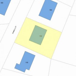 110 Farwell St, Newton, MA 02460 plot plan