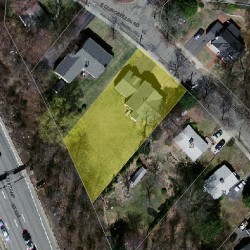 17 Quinobequin Rd, Newton, MA 02462 aerial view