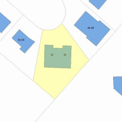 52 Tanglewood Rd, Newton, MA 02459 plot plan