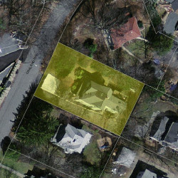 8 Oakland Ave, Newton, MA 02466 aerial view