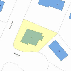 2 Doris Cir, Newton, MA 02458 plot plan