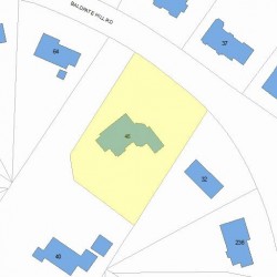 46 Baldpate Hill Rd, Newton, MA 02459 plot plan