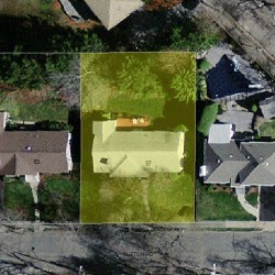 57 Clifton Rd, Newton, MA 02459 aerial view