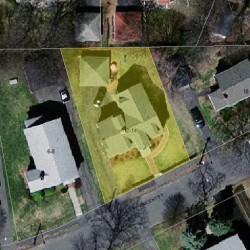 14 Vincent St, Newton, MA 02465 aerial view