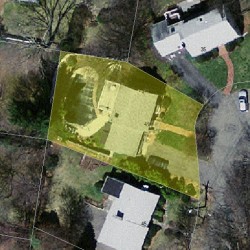 41 Colgate Rd, Newton, MA 02462 aerial view